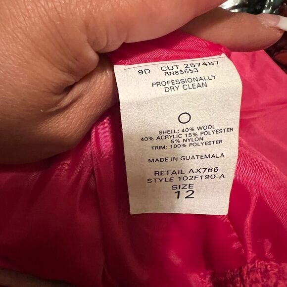 🆕 Koret Fuchsia Wool Blend Blazer Size 12 - Picture 5 of 6
